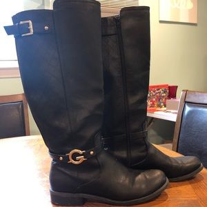 Women’s size 11 Guess wide calf zip up boots, gently used.